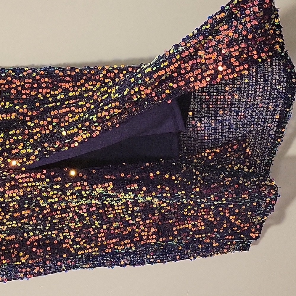 Wild fable open work Sequin midi dress - Picture 5 of 6